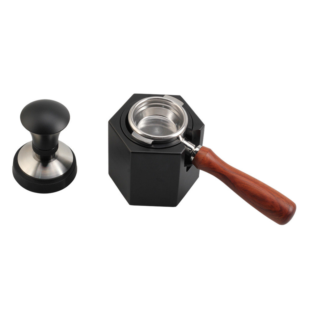 Espresso Tamping Station, Adjustable Height Coffee Portafilter Holder — 6