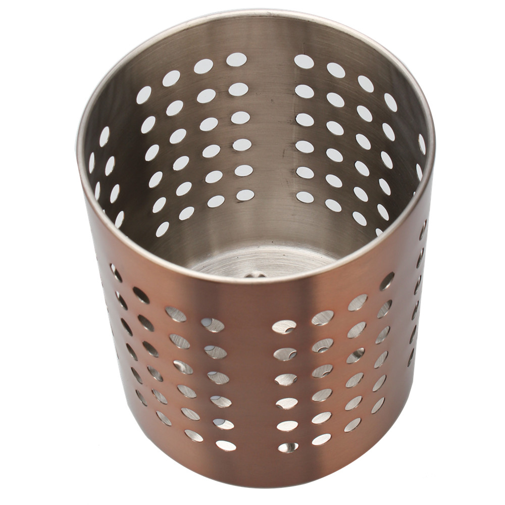 Stainless Steel Utensils Caddy and Kitchen Decor Utensil Pot for New Home and Apartment — 3