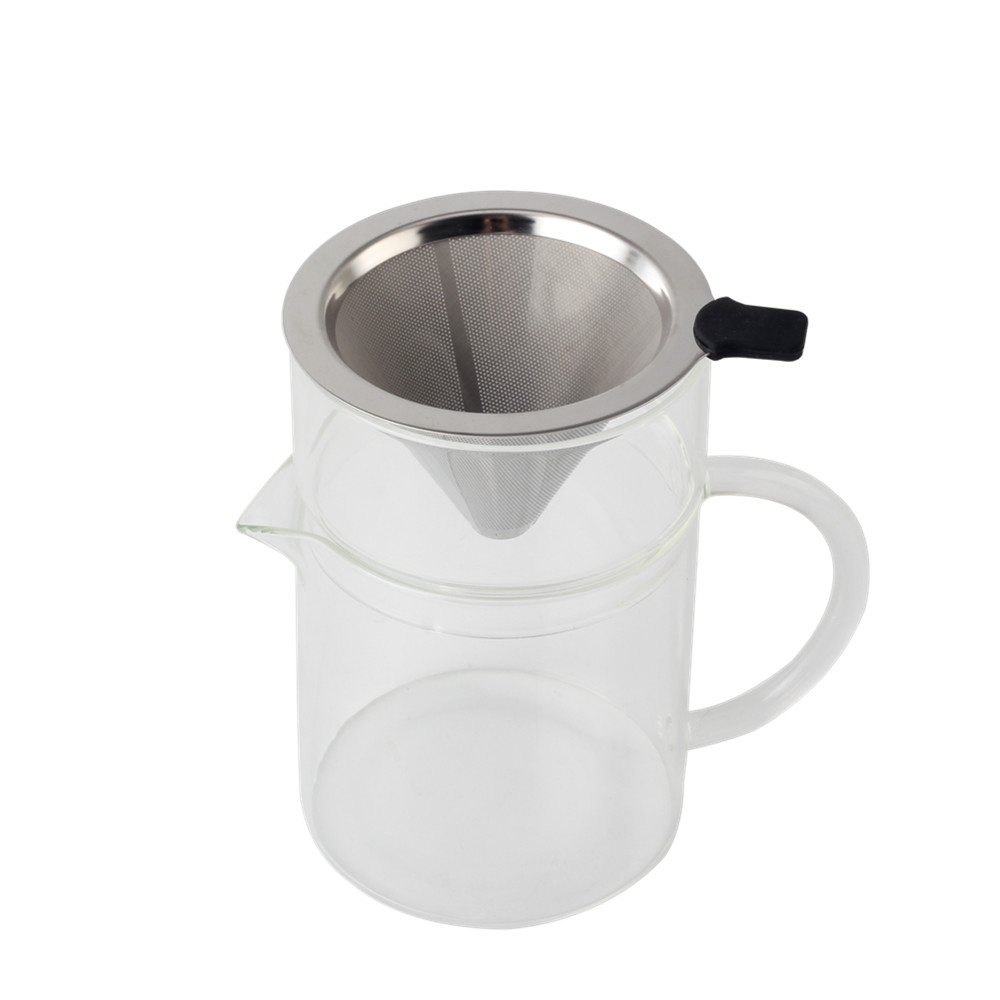 Pour Over Coffee Maker With Reusable Stainless Steel Filter — 5