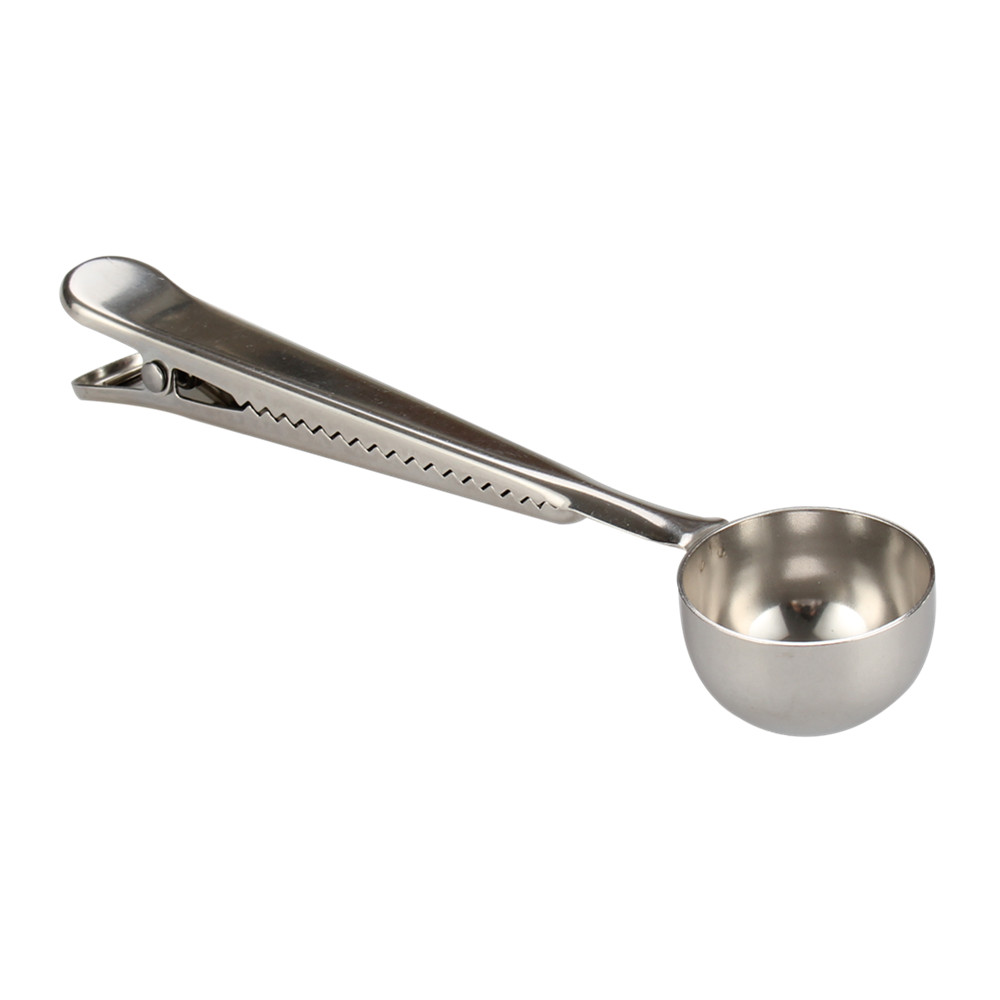 Coffee Scoop With Bag Clip, Stainless Steel Coffee Measuring Scoop — product information