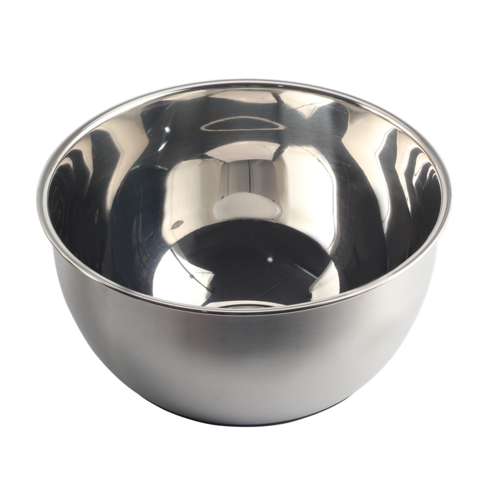 4.5QT Stainless Steel Mixing Bowl with Nonslip Silicone Bottom Metal Kitchen Bowl — 5