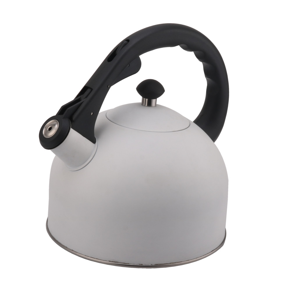 Stainless Steel Whistling Tea Kettle-White — 3