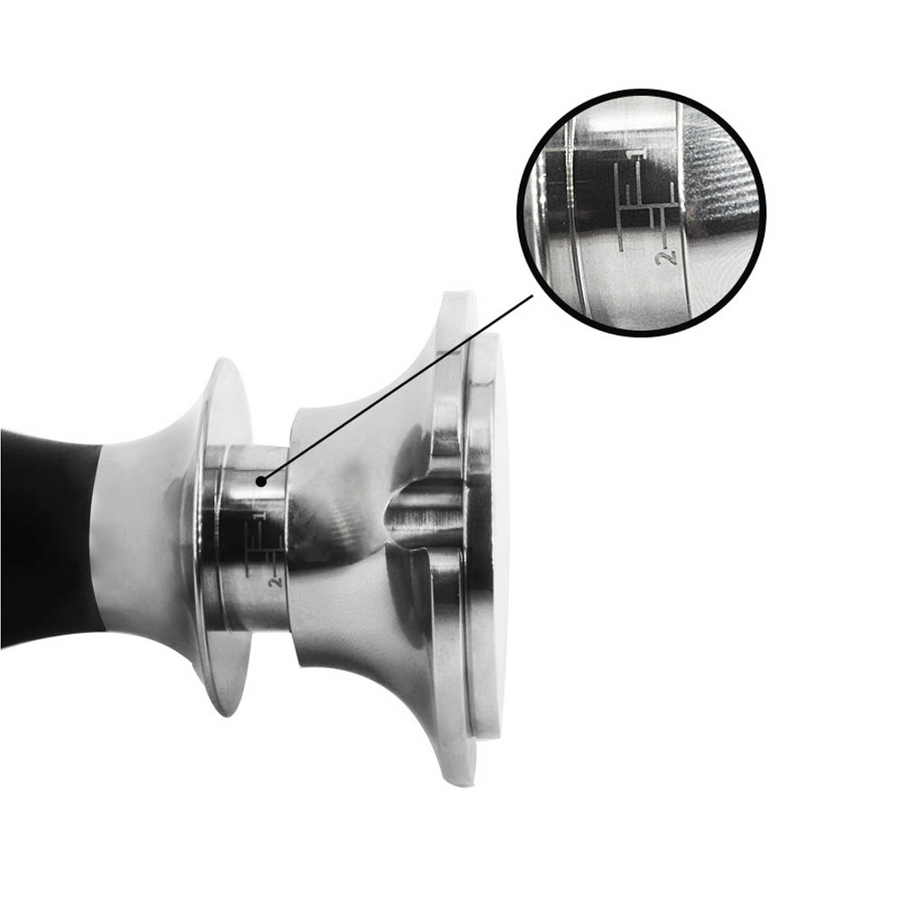 Adjustable Depth Stainless Steel Tamper for Espresso Machine — product information