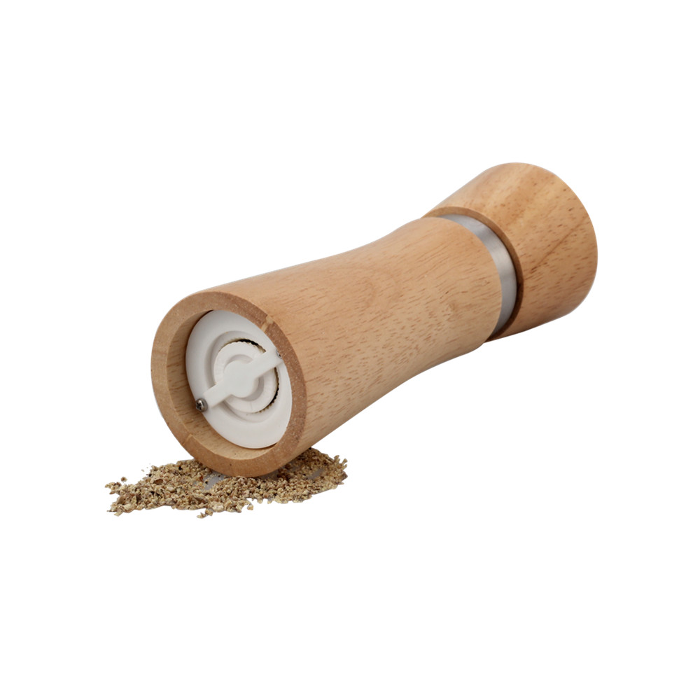 Wooden Salt And Pepper Grinder,6.3 Inch Manual Salt And Pepper Mill — 4
