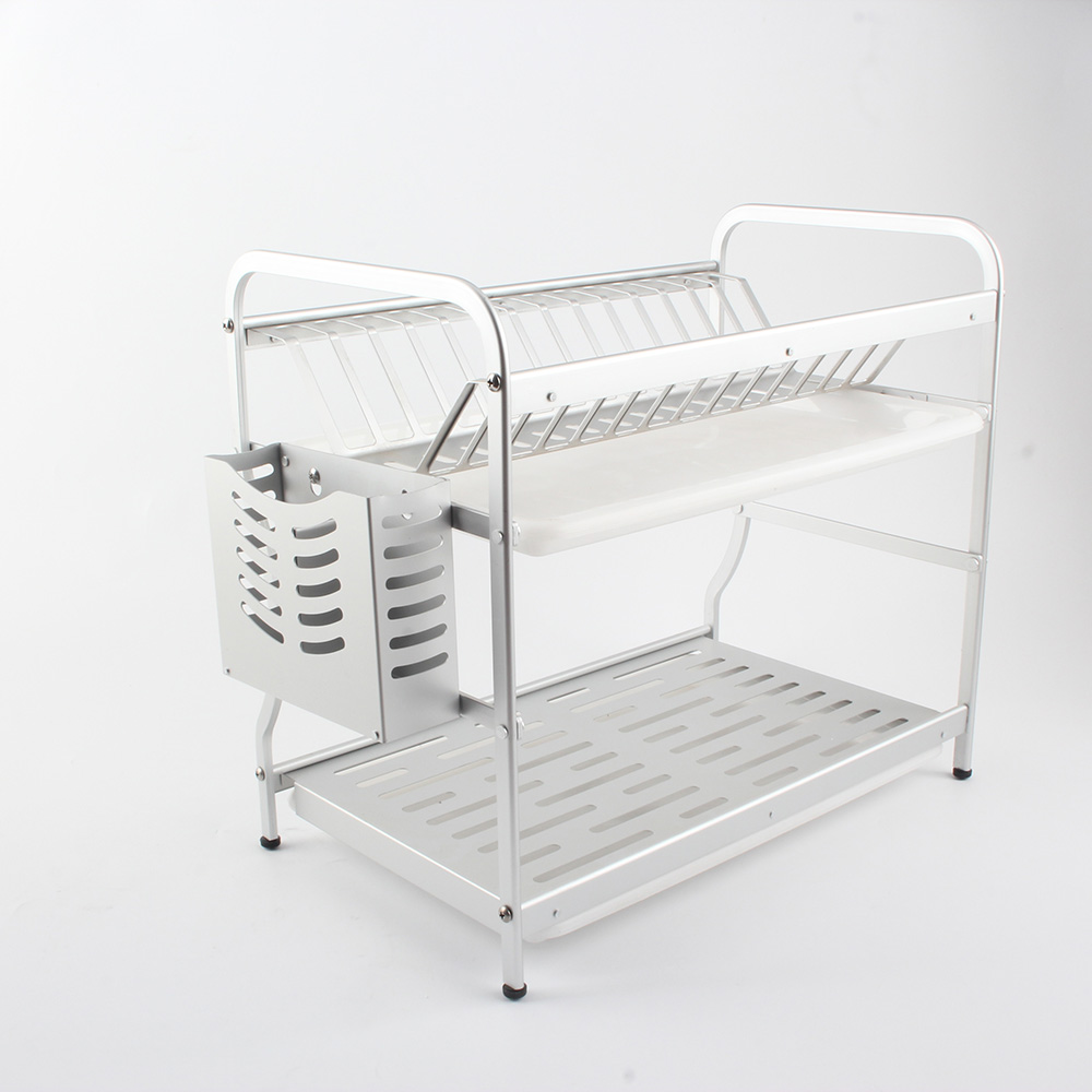 Multifunctional Dish Rack for Kitchen Counter, Anti-Rust Dish Drainers With Cutlery & Cup Holders — product information