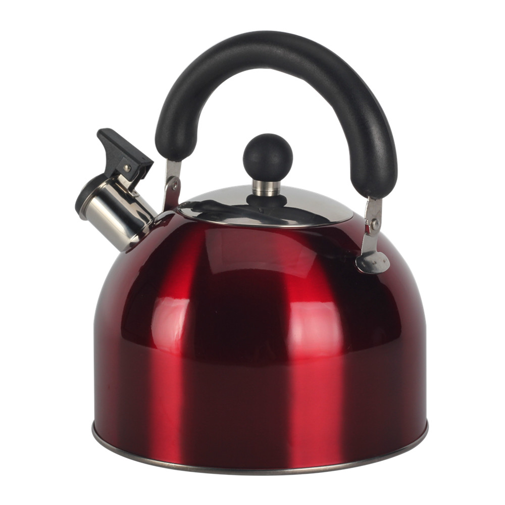 S/S Whistling Tea Kettle Red — product information