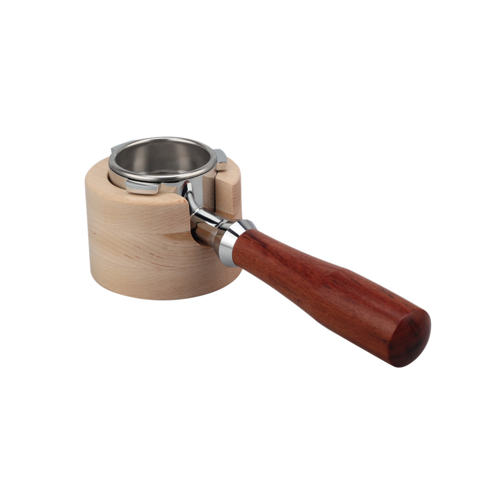 Coffee Tamping Station Wood Coffee Portafilter Tamping Stand — product information
