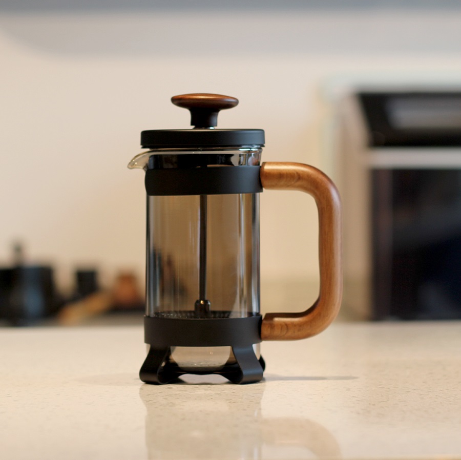 Glass Coffee French Press With Wood Handle — 2