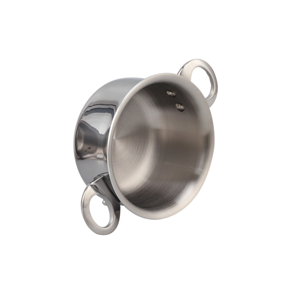 Silver Triply Mini Stainless Steel  Sauce Pot — 5
