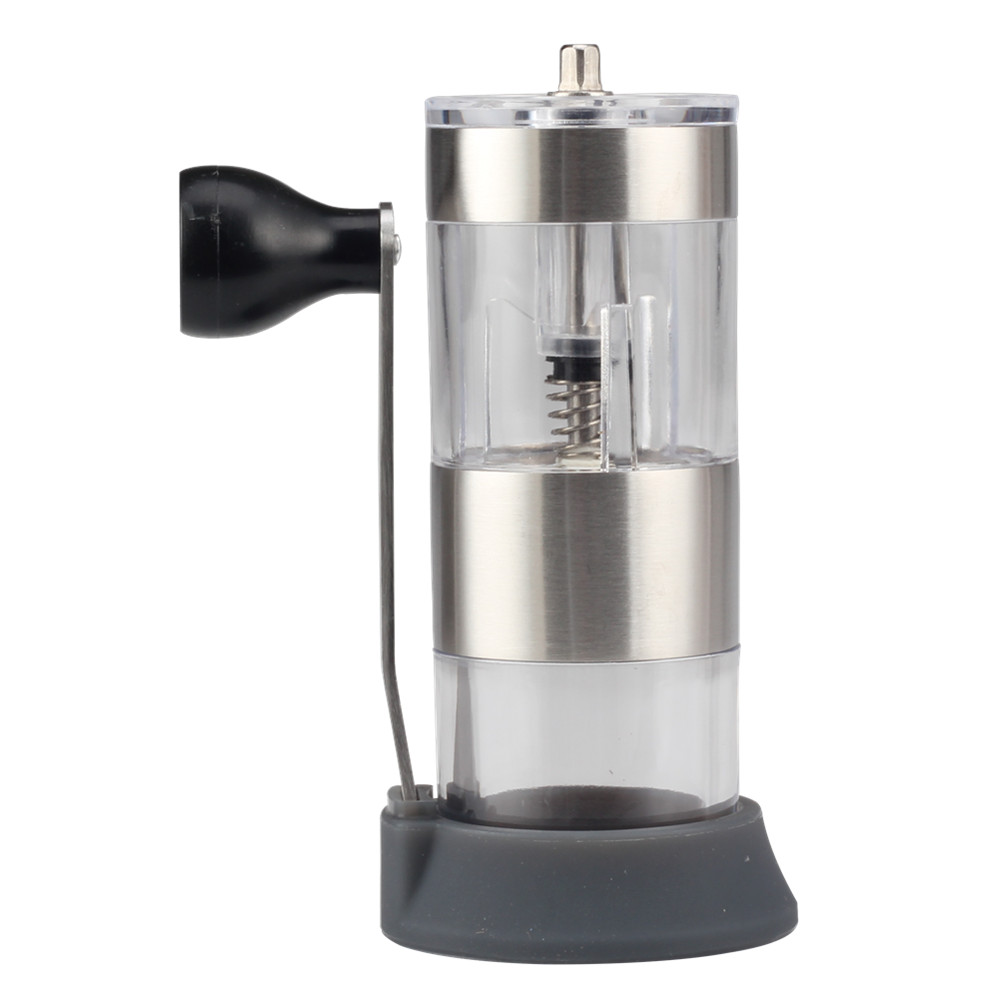 Stainless Steel Manual Coffee Bean Grinder With Silicone Base — 5