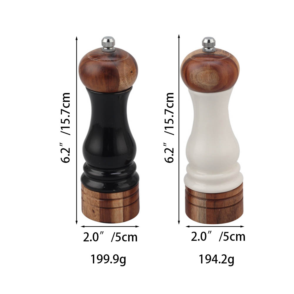 Wooden Pepper Grinder With Adjustable Stainless Steel Grinder — product information