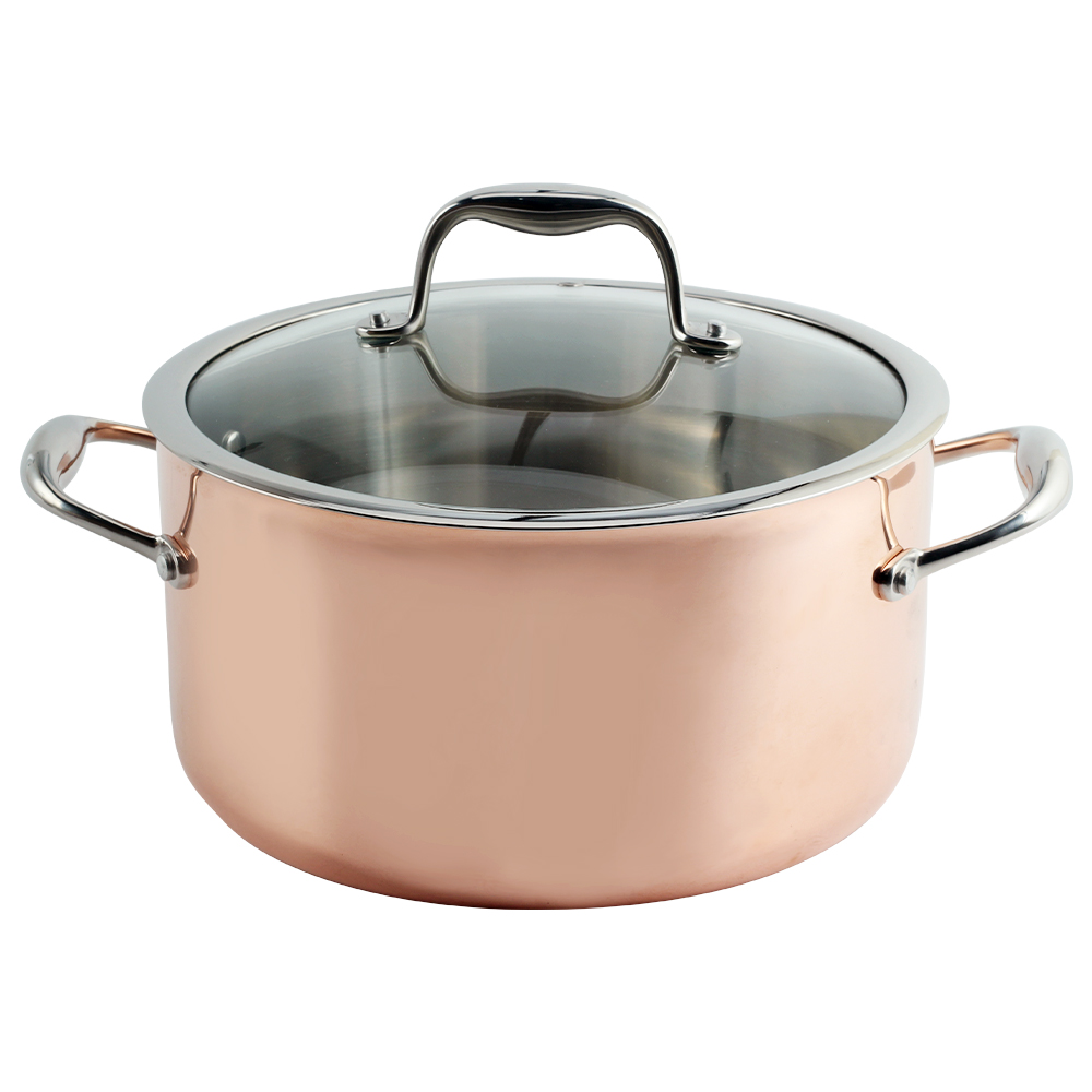 Stainless Steel Stock Pot With Glass Lid