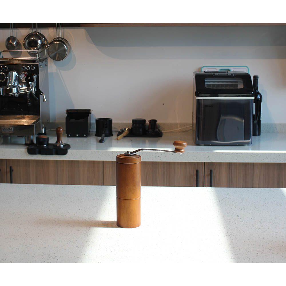 Coffee Mill With Handle, Coffee Bean Grinder Wooden Mill — product information