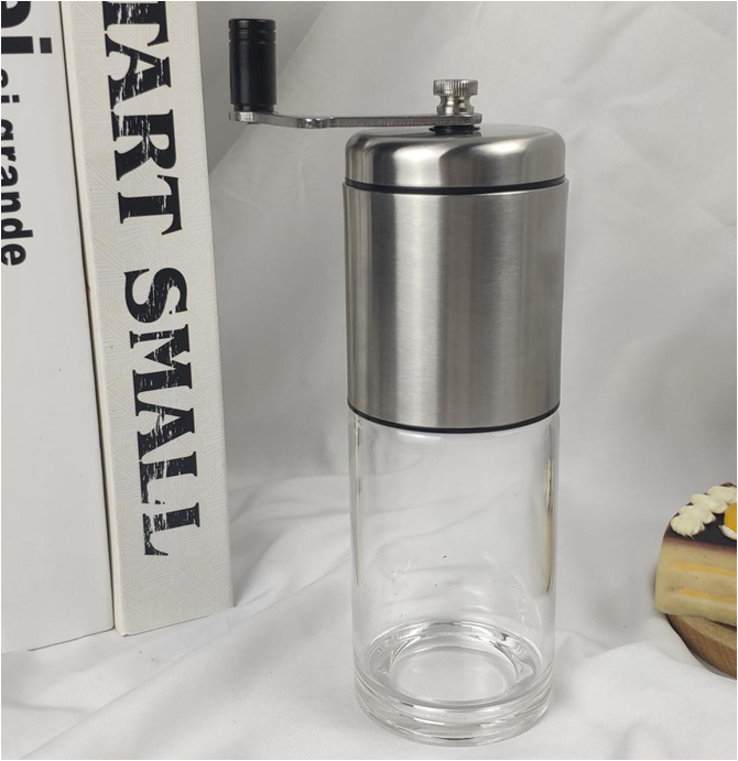 Stainless Steel Portable Coffee Grinder With Filter — product information