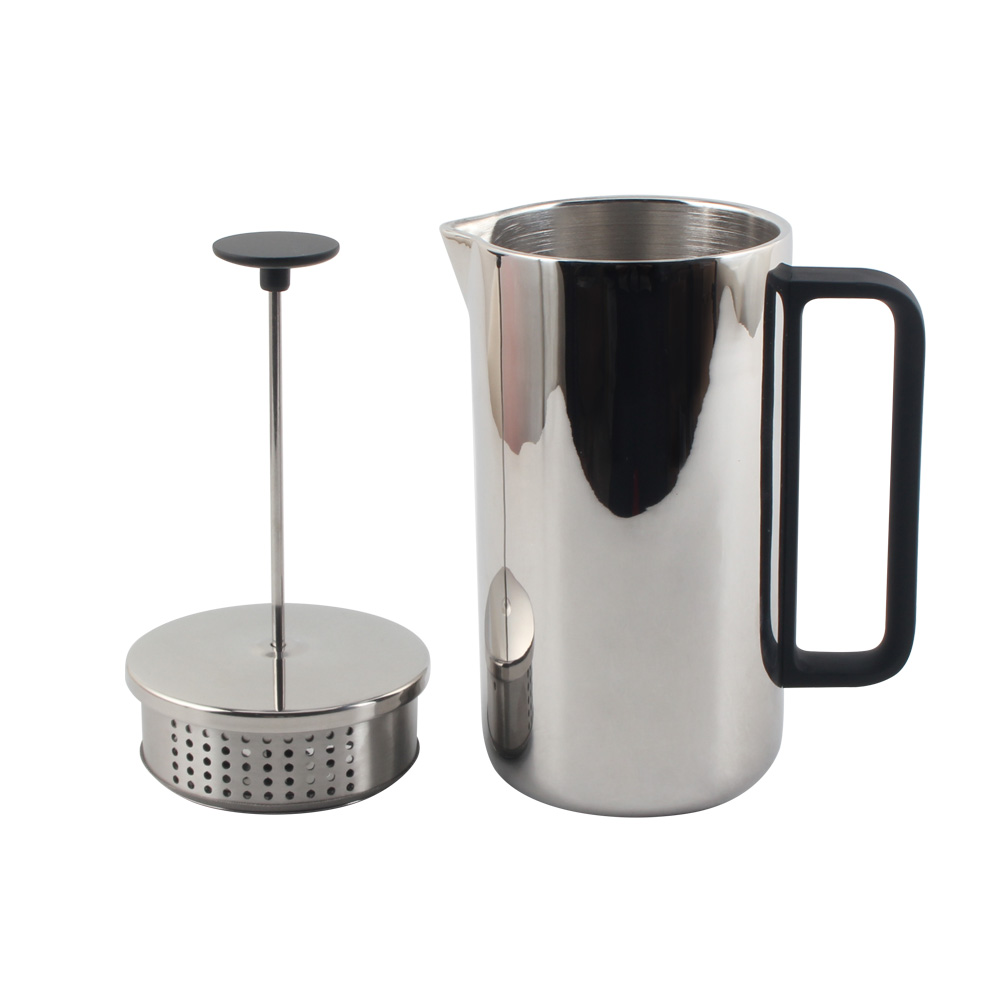 Double Wall Insulated, Easy Press Strong Quality Metal Coffee Press — 4