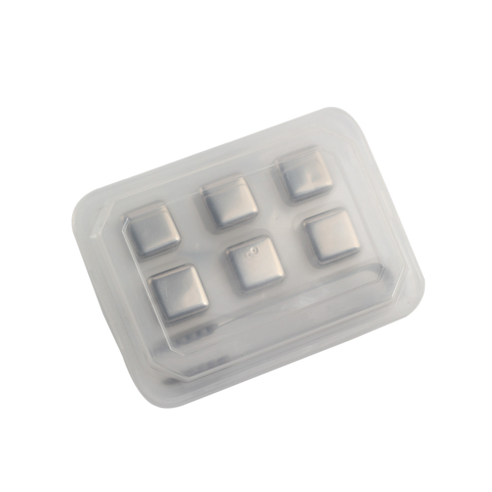 6 Pieces Whisky Stones Gift Set, Square Shape Whiskey Stone