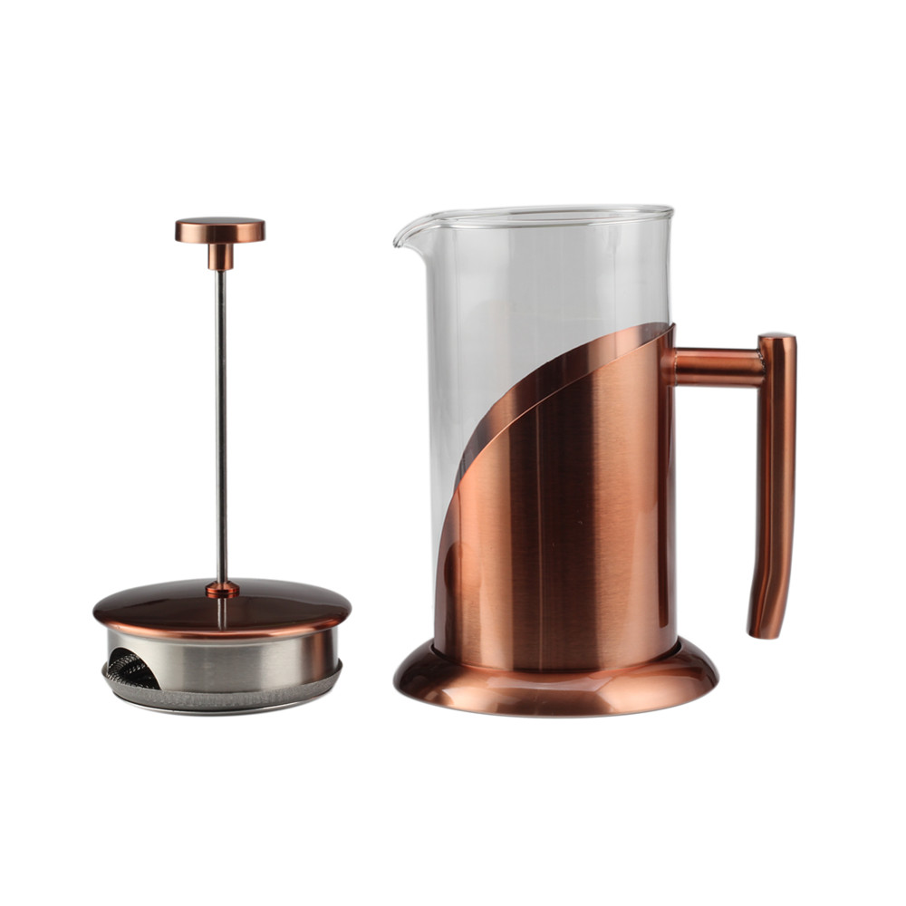 Glass Stainless Steel Coffee Press 1L — 5