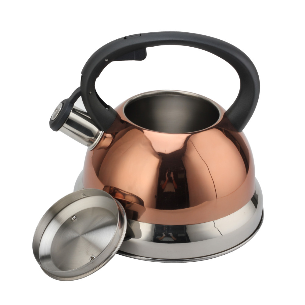 S/S Whistling Teapot With Handle for Induction And Gas — product information