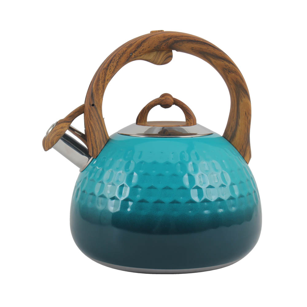 Blue Stainless Steel Whistling Kettle — product information