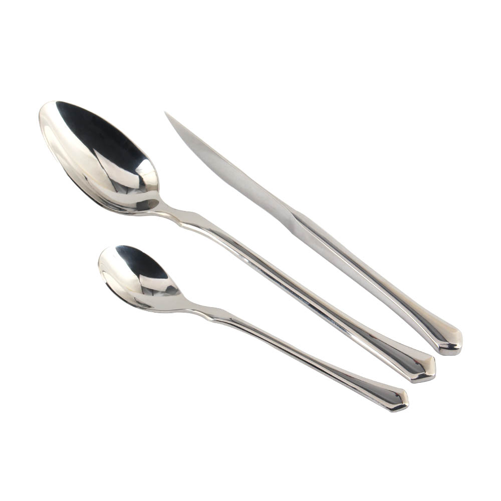 3pcs Metal Steel Flatware Sets — 10