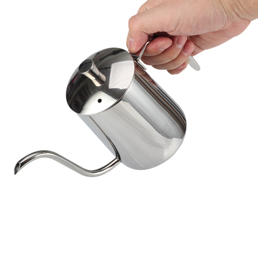 Narrow Long Spout, Stainless Steel Hand Drip Coffee Pot Pour Over Coffee/Tea Dripper — 6