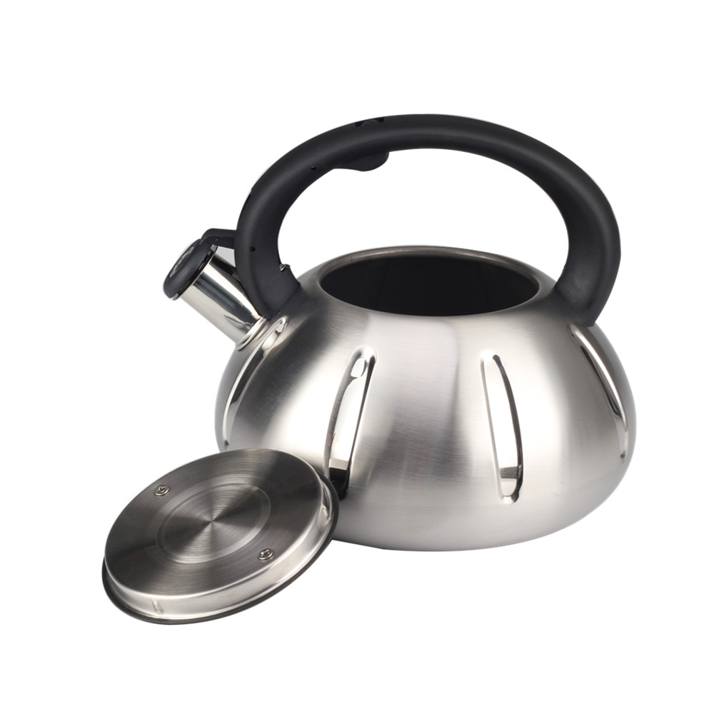 S/S Whistling Tea Kettle With Silicone Handle — 2