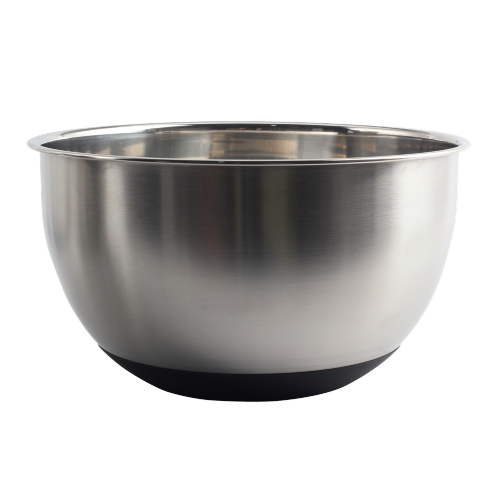 4.5QT Stainless Steel Mixing Bowl with Nonslip Silicone Bottom Metal Kitchen Bowl — 2