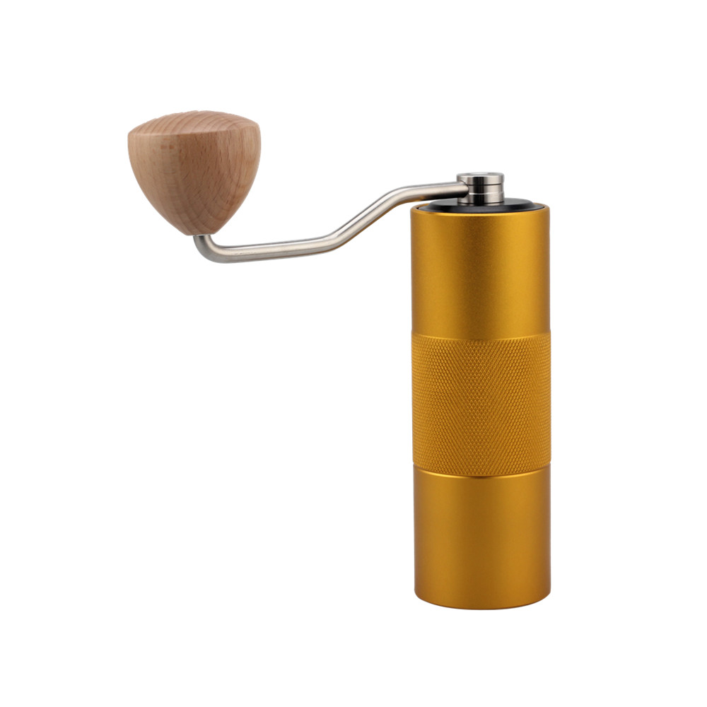 Stainless Steel Manual Coffee Grinder, Adjustable Setting — 6