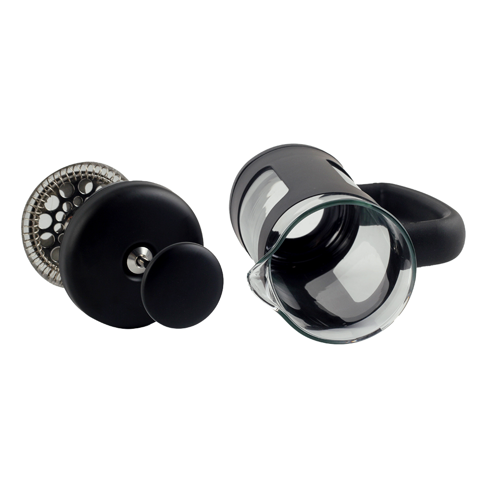 Heat Resistant Borosilicate Glass Stainless Steel Coffee Press — 6