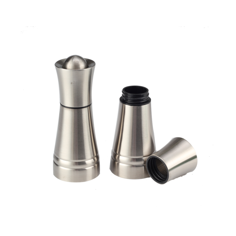 2pcs Refillable Glass Salt Pot And Pepper Shaker — product information