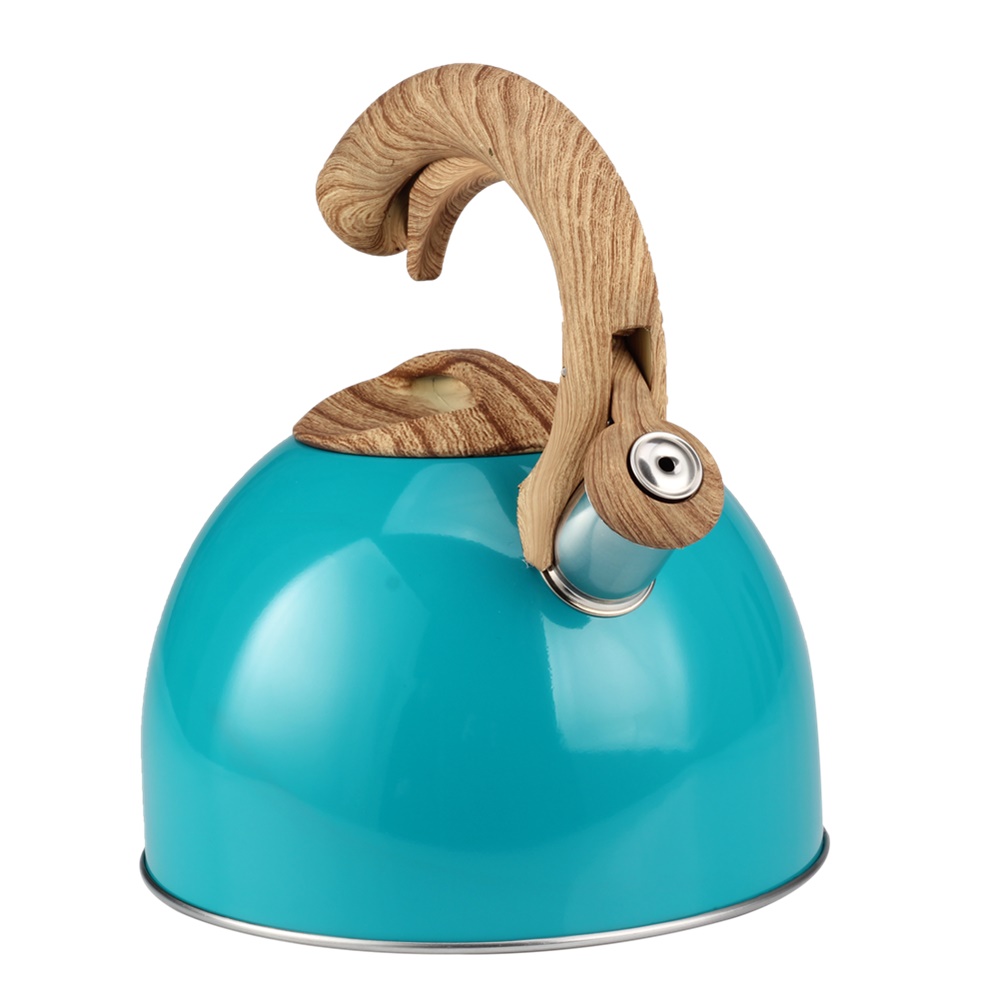 Whistling Kettle With Wood Handle - Kettle Induction Whistling Kettle Made Of Stainless Steel — 3