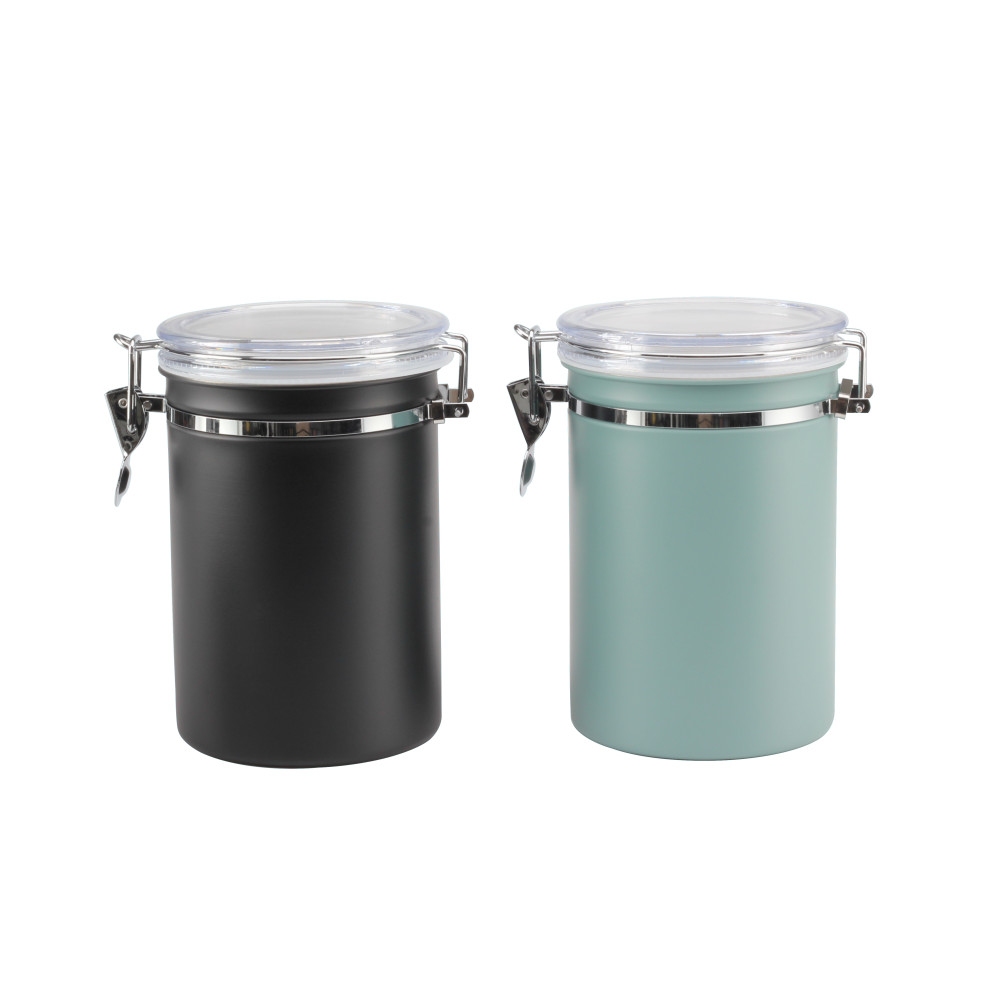 Coffee Canister With Clear Lid, Containers for Tea Sugar Coffee Flour — product information