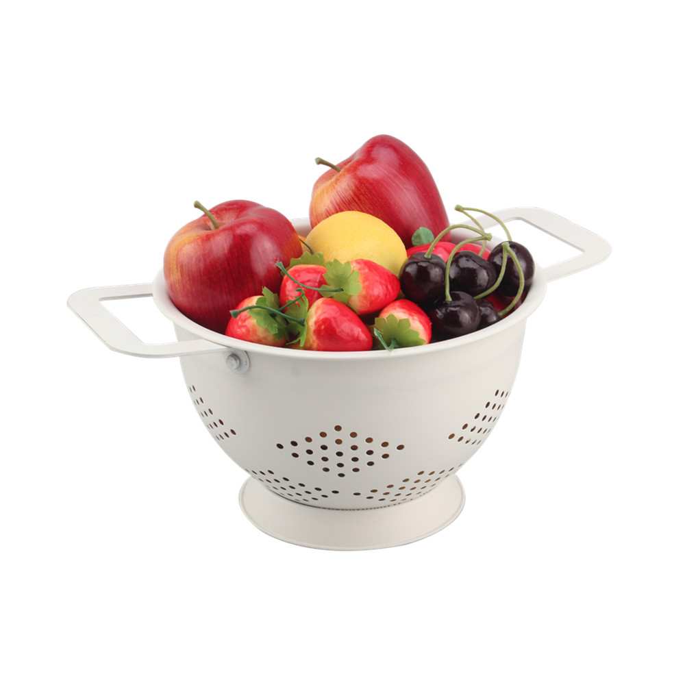 Morden Design White Stainless Steel Colander — product information