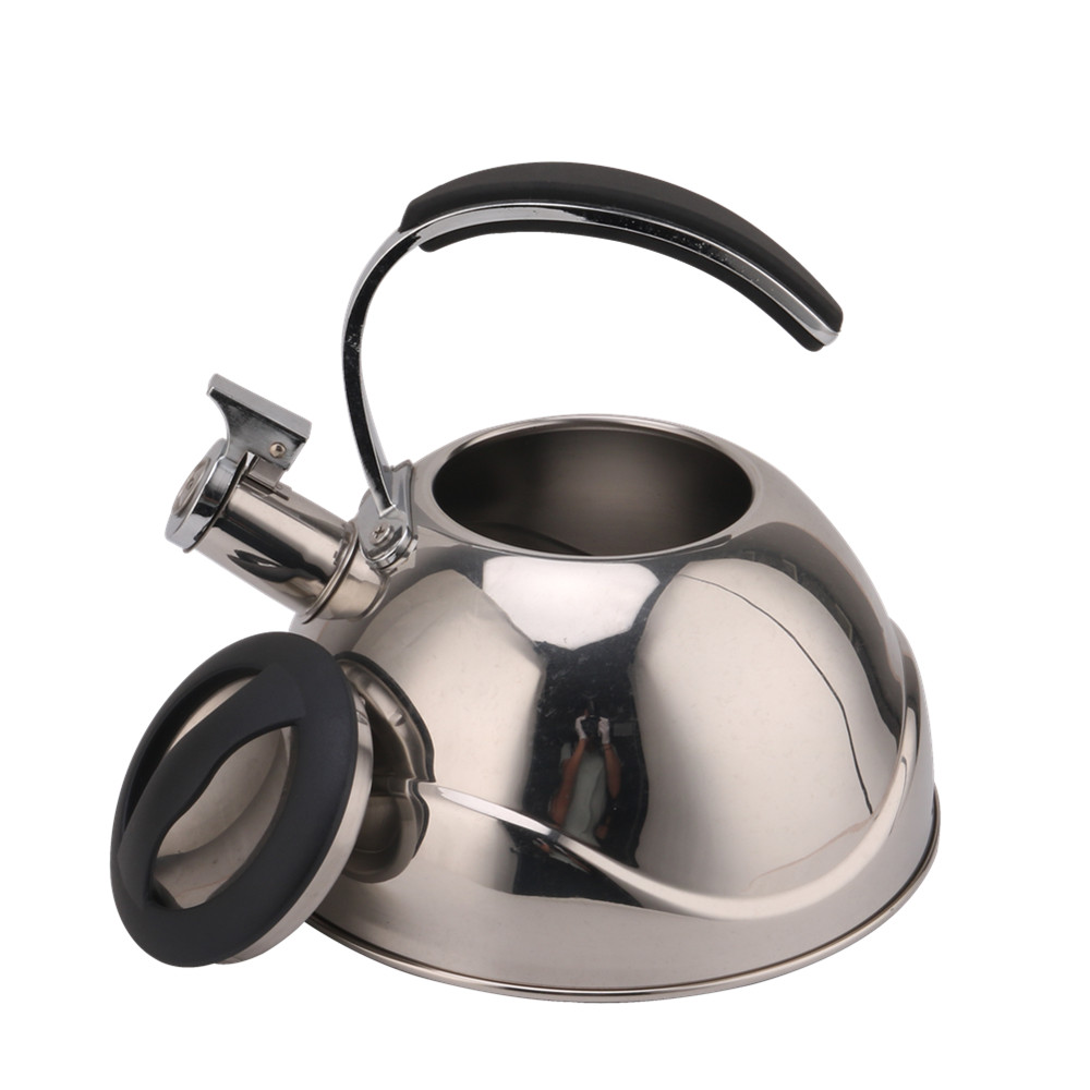 3 Litre Capacity Stainless Steel Whistling Tea Kettle-Silver — 4