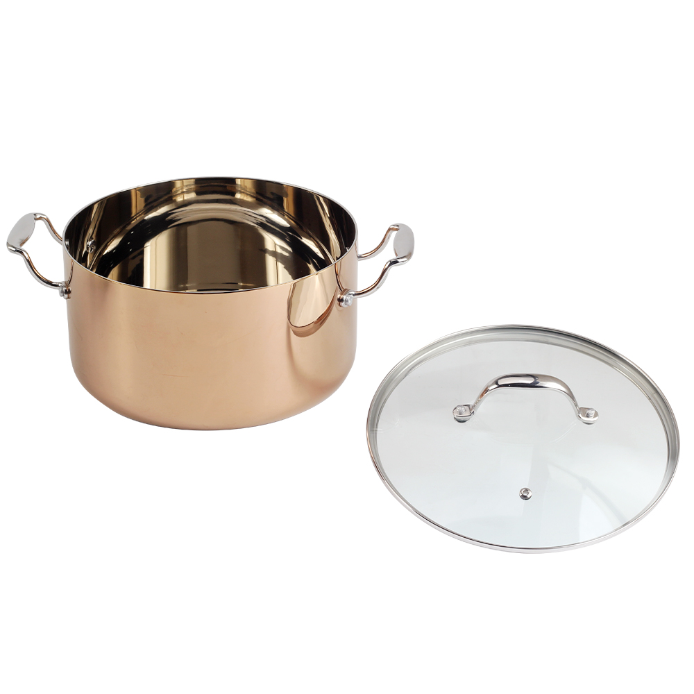 Whole Tri-Ply Copper Stainless Steel Stock Pot — 2