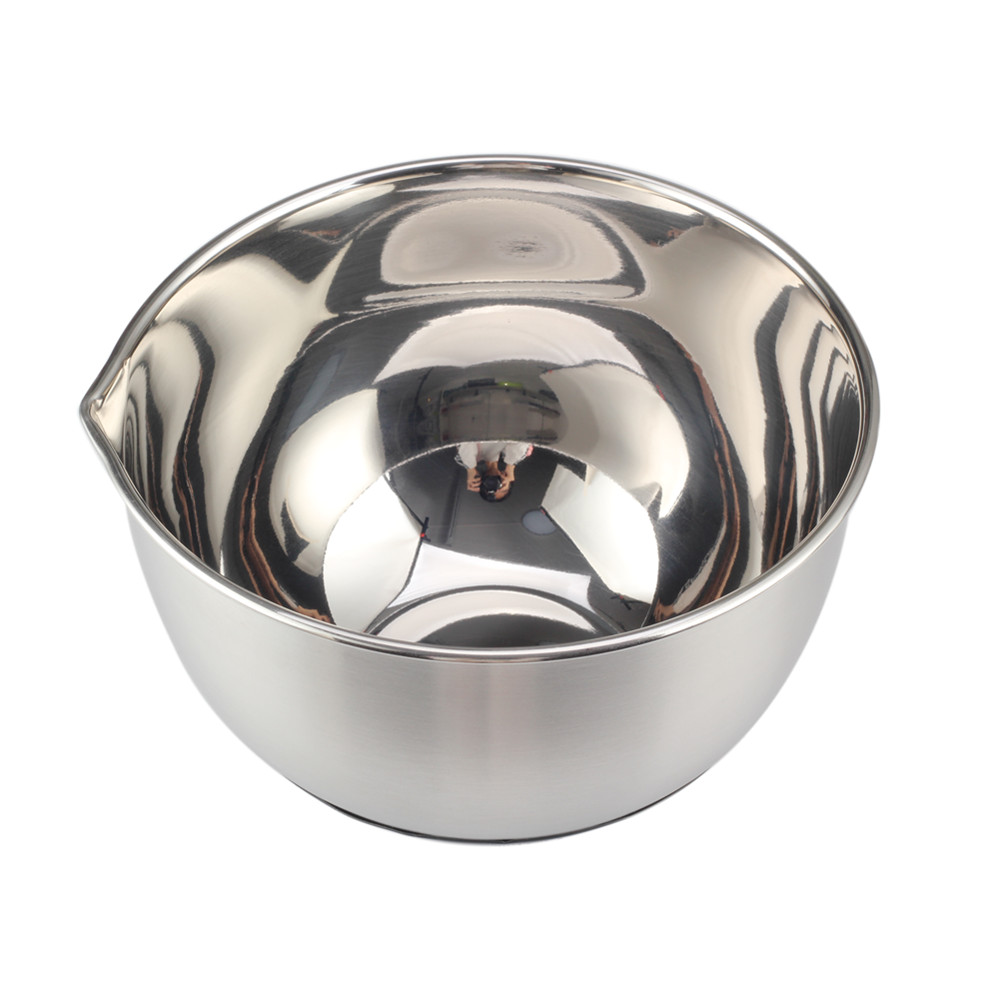 Set Of 3 Stainless Steel Mixing Bowls, Non Slip Silicone Base Bowls — product information