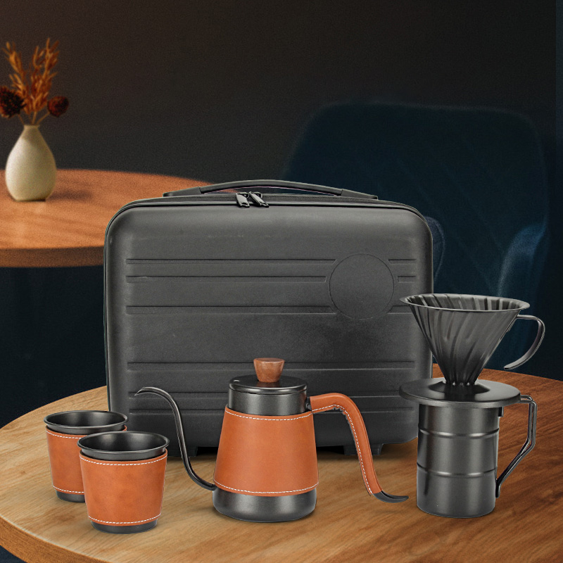 Coffee Brewing Travel Kit for Outdoor, Picnic (Gift Boxed 5pcs) — product information