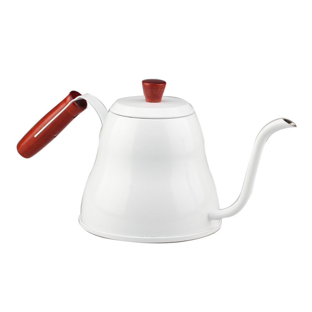 White Stovetop Tea Kettle 40 Oz 1200ml Gooseneck Kettle Teapot — product information