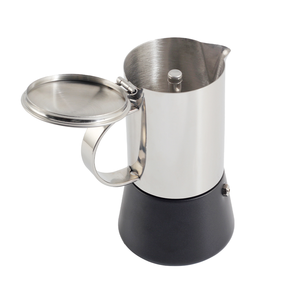 Stovetop Espresso Maker Stainless Steel Italian Coffee Machine Maker — 6