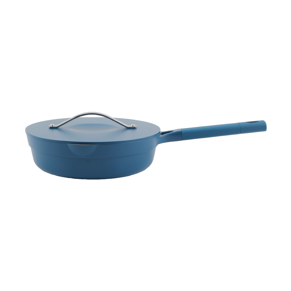Coating Technology, Aluminum Casting Deep Frying Pan With Lid — 2