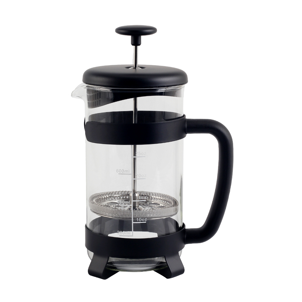 Heat Resistant Glass Stainless Steel Coffee Press — product information