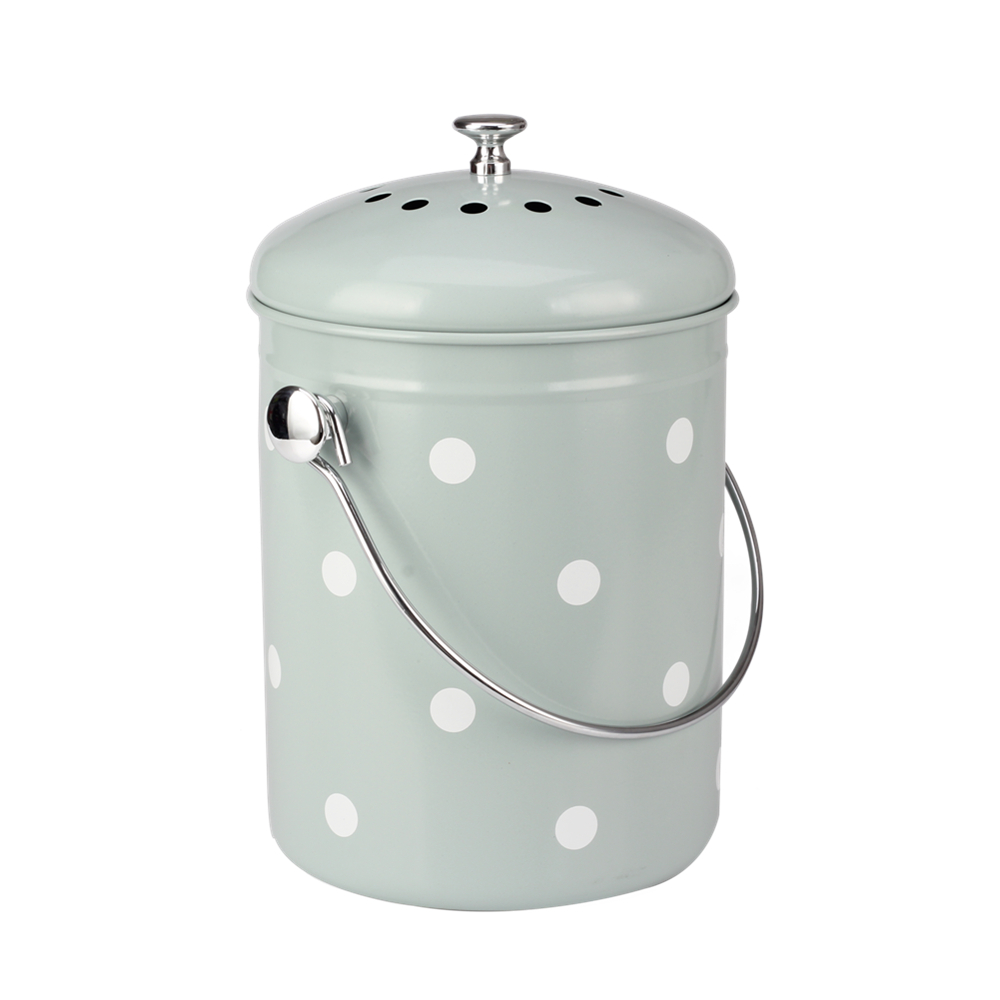 Indoor 1.0 Gallon Stainless Steel Compost Pail — product information
