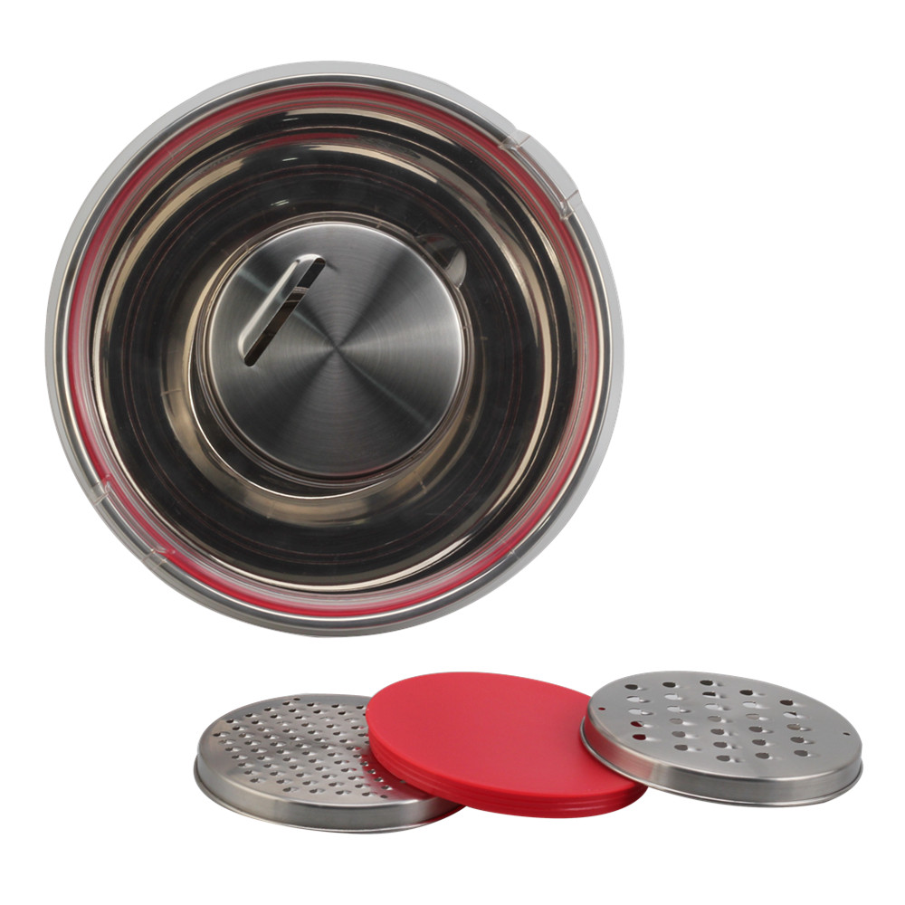 Silicone Base Mixing Bowl With 3pcs Graters — 6