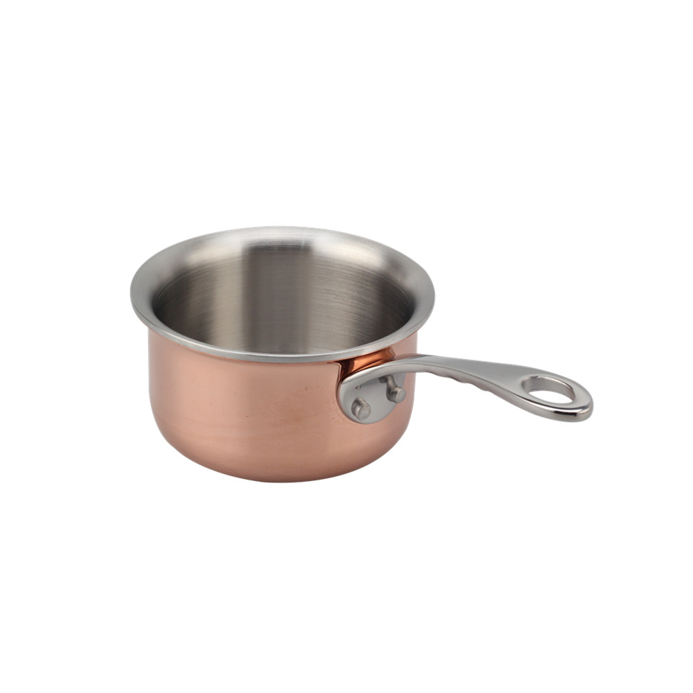 Tri-Ply Stainless Steel Mini Sauce Pot With Cover — 5