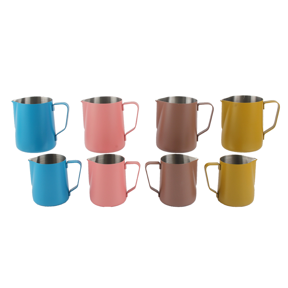 Milk Frother Pitcher Barista Tools, 350ml /12oz Stainless Steel Milk Cup — 5
