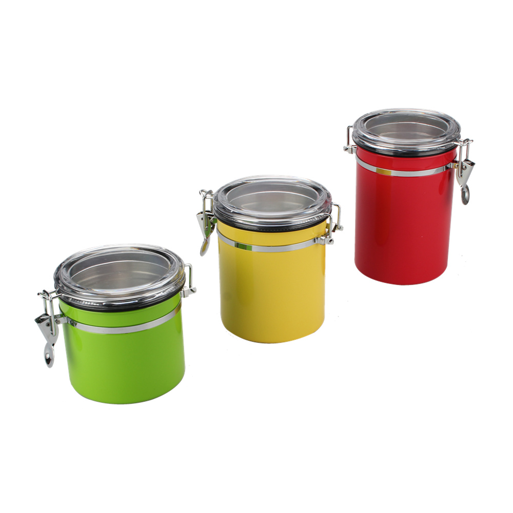 22oz Stainless Steel With Date Tracker, Measuring Scoop Coffee Canister — 2