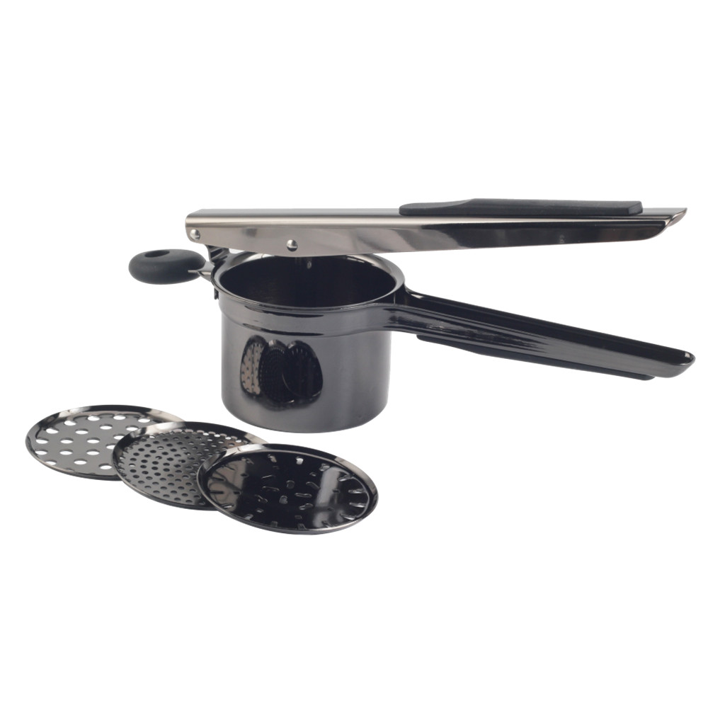 Potato Ricer, Stainless Steel Potato Ricer, Comes With 3 Discs And Non-Slip Silicone Handles — 7
