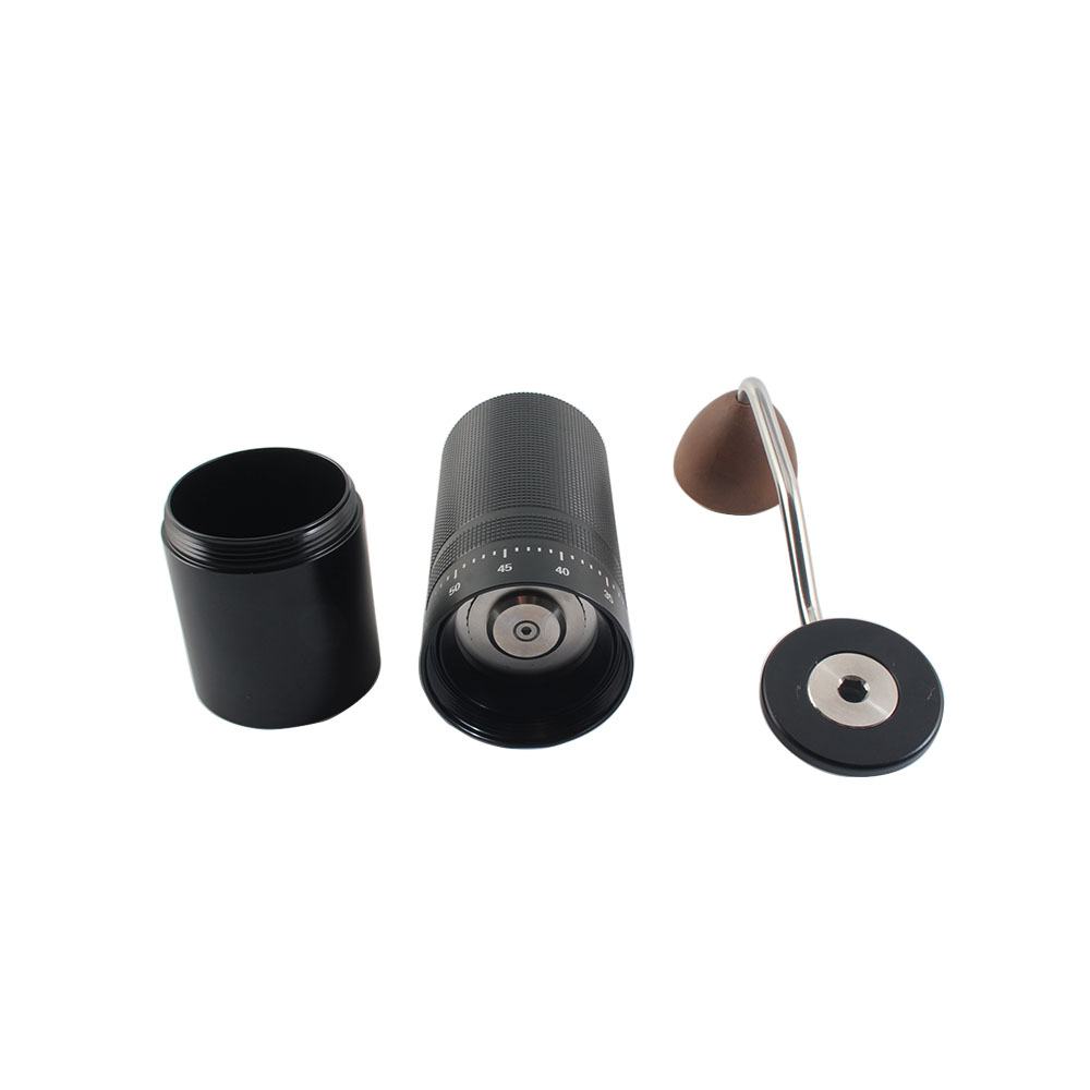 Stainless Steel Conical Burr Coffee Grinder, Portable Hand Coffee Bean Mill — 2
