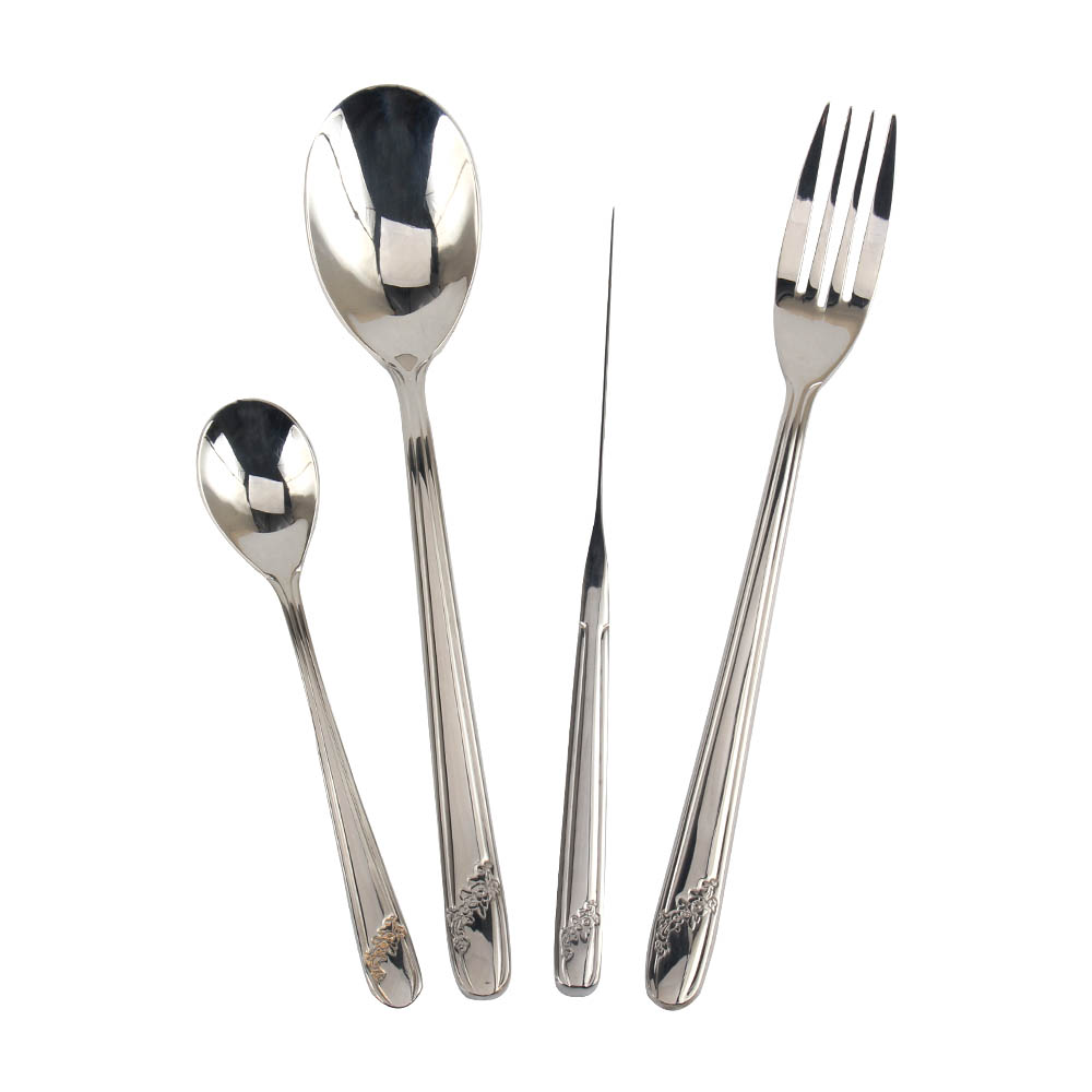 Stainless Steel Flatware Set, Durable Stainless Steel Tableware Include Forks Spoons Knives, Mirror Polished Tableware Set — 3