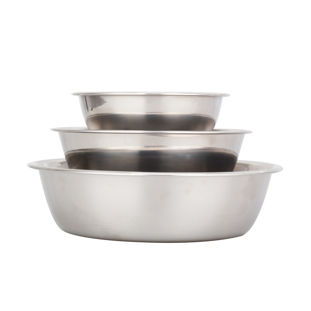 Pet Puppy Food Water Bowl Set Suit for Indoor Outdoor, Dog Feeding Dish — 3
